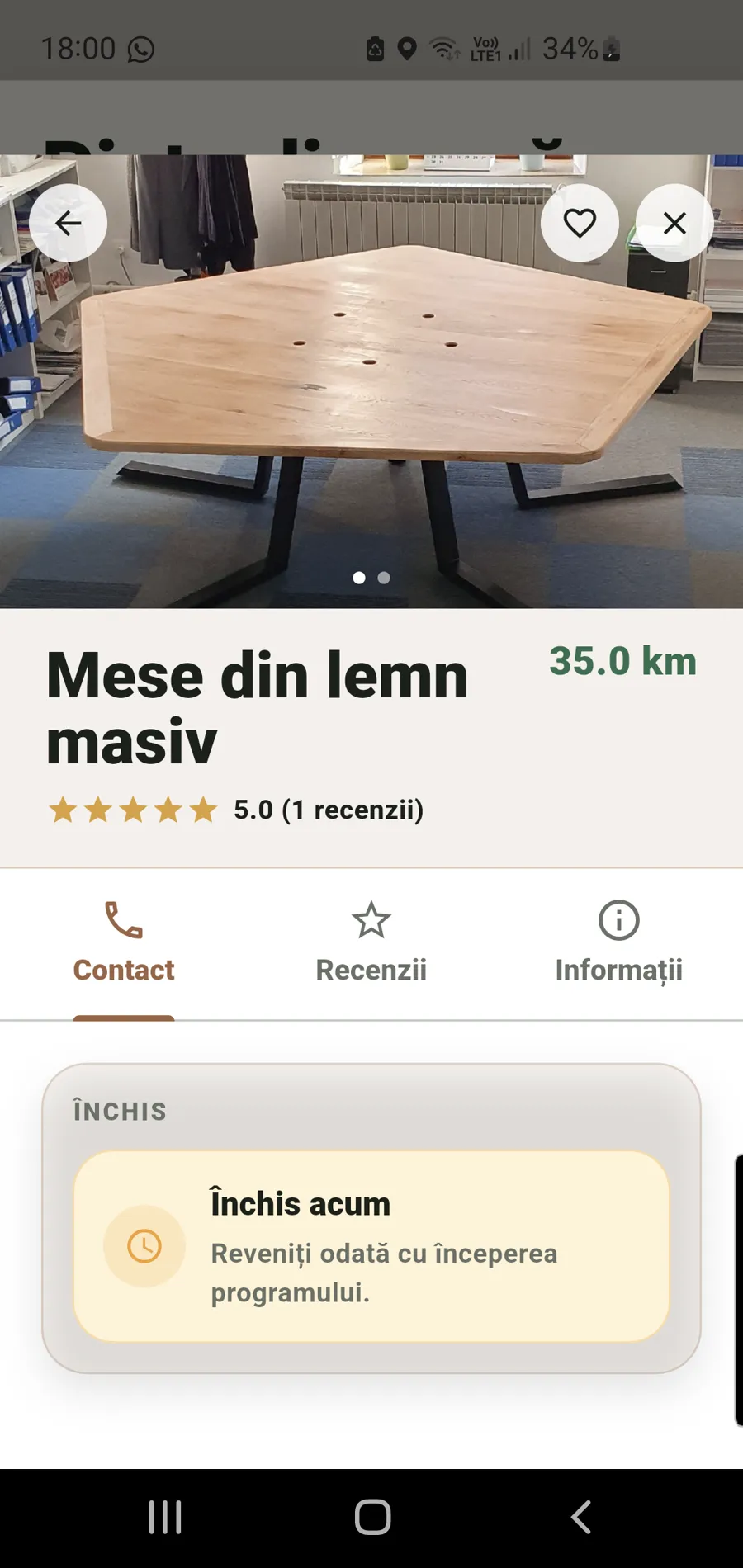 Fișa unui produs cu carusel de poze reale